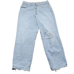 UNIVERAL Thread Size 12/31R High Rise Women's Distressed Vintage Straight Jeans